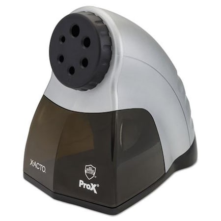 X-Acto Electric Pencil Sharpener, Black-Silver-Smoke EPI1612X